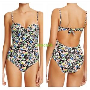NWT Cami Bandeau UNderwire One PC Bathing Suit